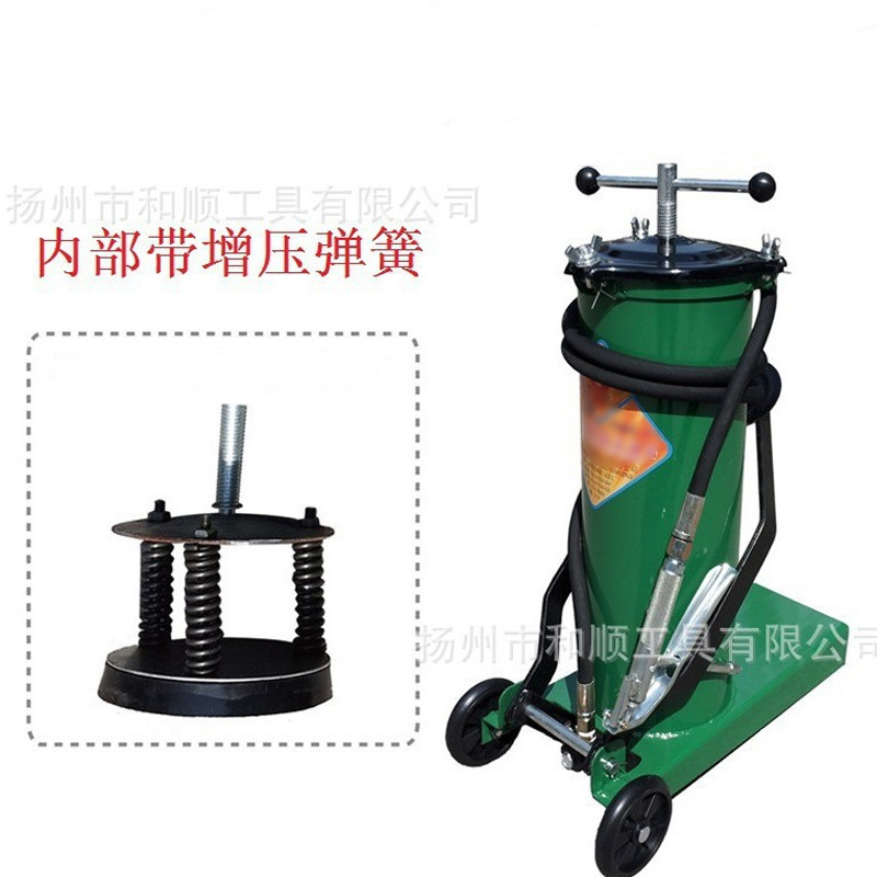 黄油枪脚踏注油器叉车卡吊车润滑油加注器机油牛油3L4L6L8L10L12L