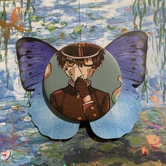 Geobound Boy Hanako-kun Anime Merchandise Badge Bajing Set featuring Hanako-kun and Ningning