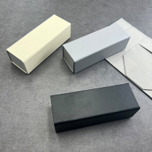 手工眼镜盒 折叠太阳镜墨镜盒正方形大框眼镜盒侧翻盖可印LOGO