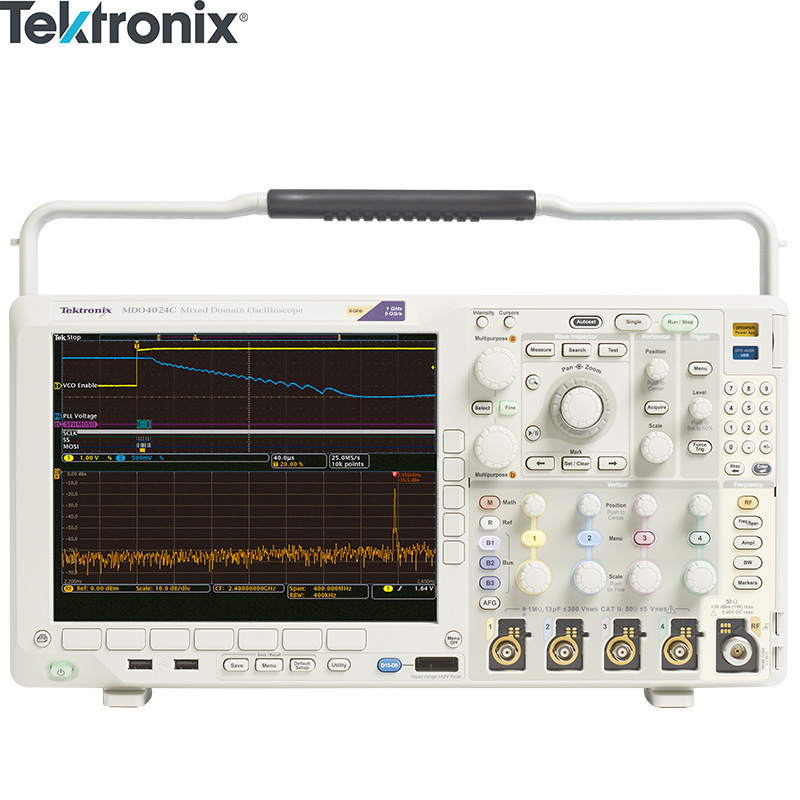 泰克MDO4024C混合域示波器MDO4034C/4054C/MDO4104C内置频谱分析