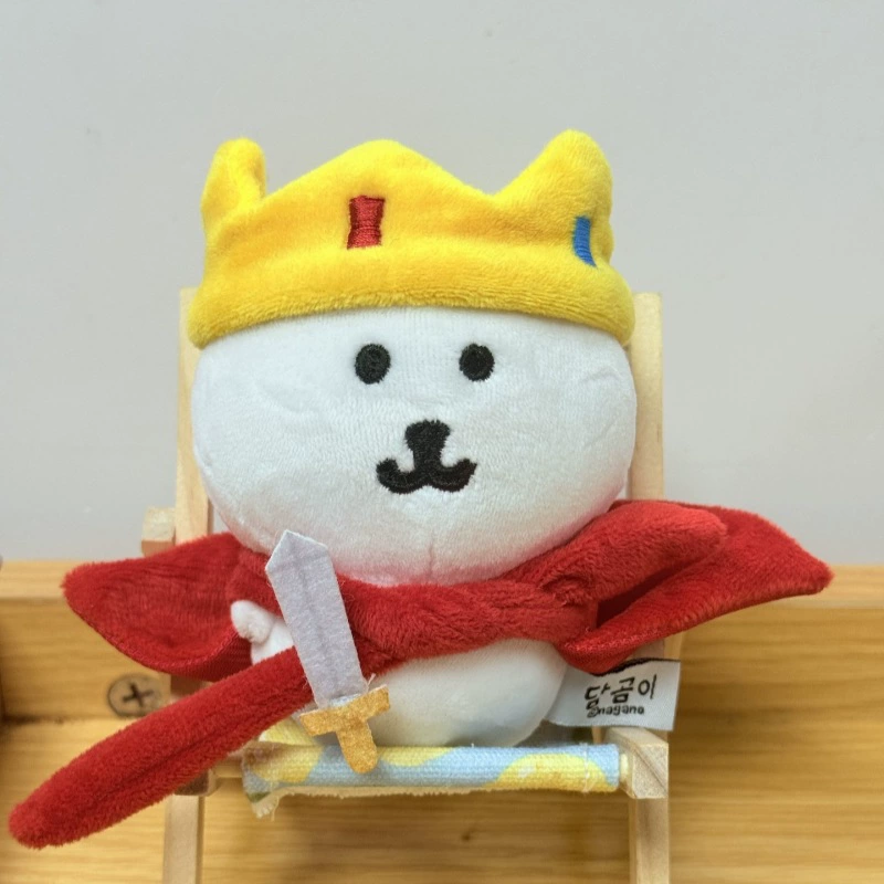 Плюшевый брелок (Chiikawa) self‑deprecating bear в стиле Nagano, с карабином, 8×4×10 см