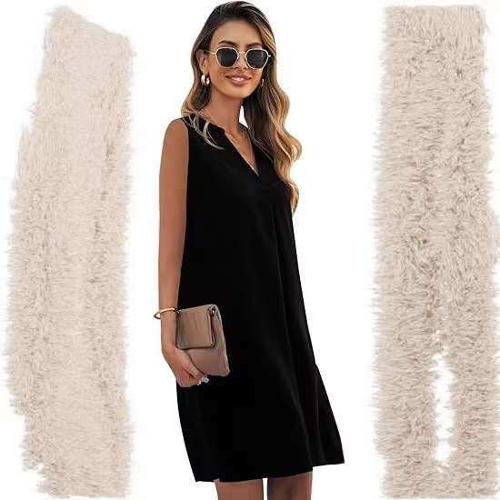 2026 Summer Women's Dress Sleeveless Beach T-Shirt Dress Casual Tank Dress 2026 Summer Women's Dress Sleeveless Beach T-Shirt Dress Casual Tank Dress