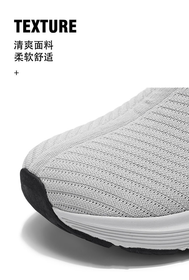 Giày lười vải dệt lưới unisex xỏ chân đế mềm nhẹ cỡ lớn, gót 3-5 cm — A 81m màu, A81 màu xám, A81 màu đen chi tiết 8