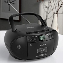 跨境便携式立体声蓝牙播放器多功能手提式CD 磁带播放机 FM收音