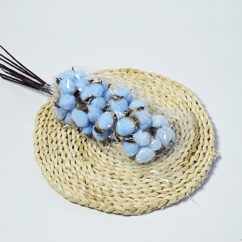 Ins algodón natural diadema Varilla flor seca arreglo floral diy hecho a mano Bouquet decoración material tiro tienda de flores suministros