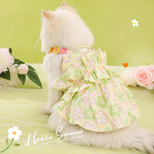 Cat Clothes Anti-lint Thin Puppet Cat Skirt Cat Dog Skirt Dog Princess Skirt Pet Clothes Summer