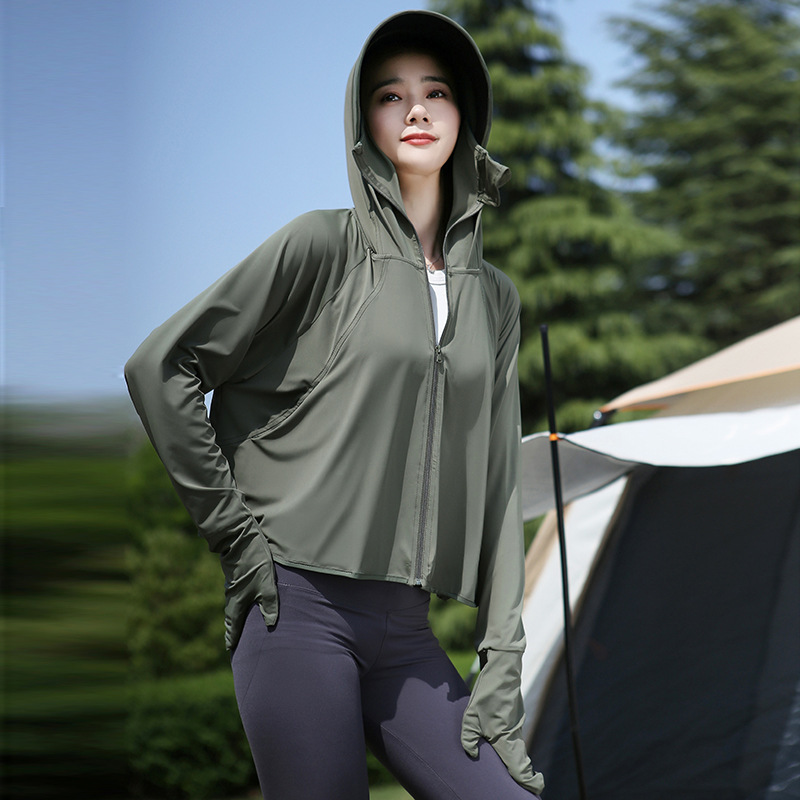 茉寻浪漫防晒衣女短款2025新款夏季防紫外线原纱冰丝斗篷防晒服女|undefined