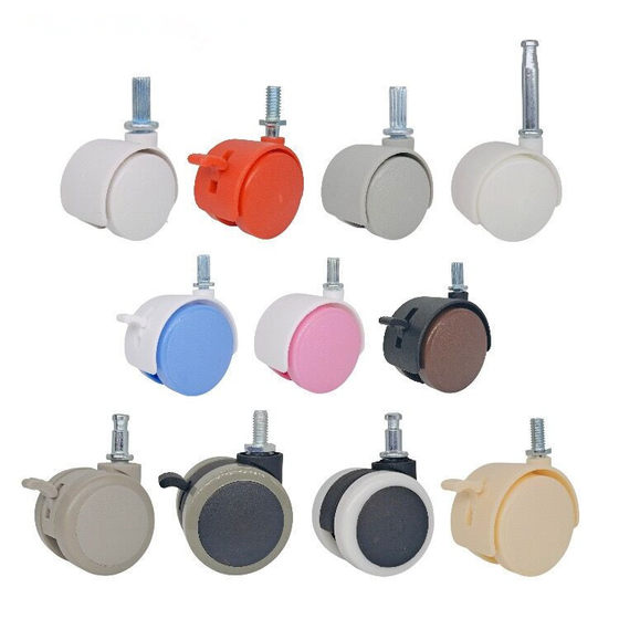 Caster Furniture Universal Wheel Nylon Wheel Insert Rod Brake Wheel Card Spring Flower Rack Caster Electric Caster