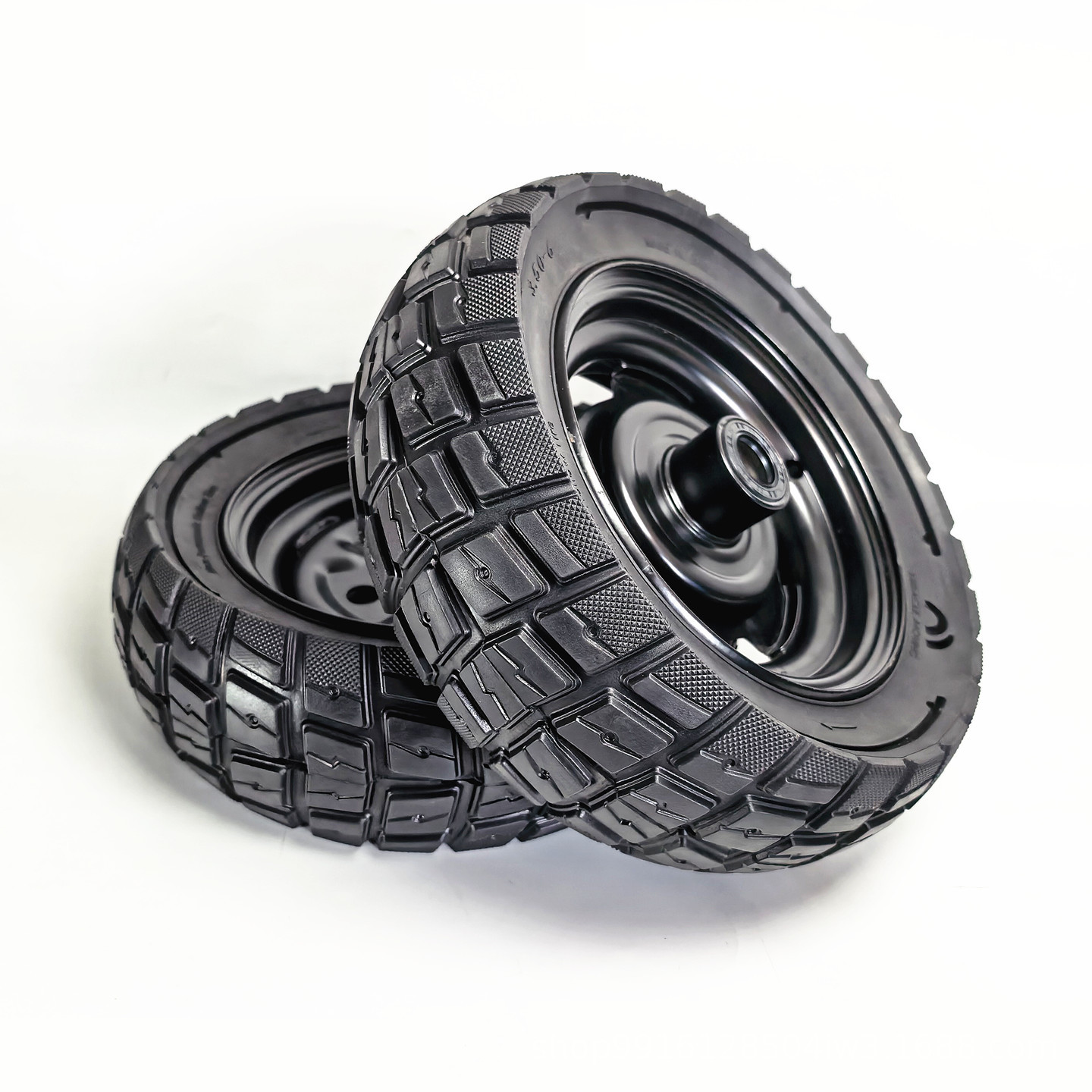 3.50-6 solid tire wheel 10inch leisure four-wheel electric vehicle non-inflatable anti-explosion tire front and rear wheel assembly