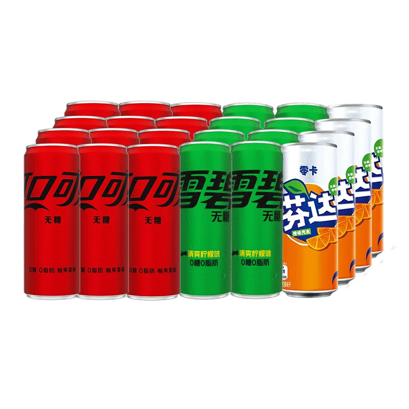 Коко-кола Джияньи - Coca-Cola Zero Zero Coca - Sprite Sprite Katafam 330мл*24 Современный бар Газированная напиток