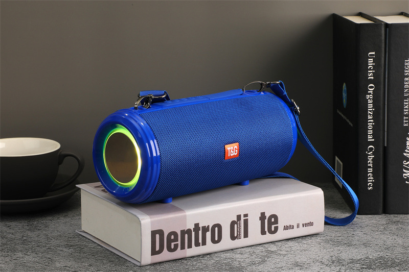 Altavoz Bluetooth TG537, subwoofer impermeable con luces RGB, tarjeta T, para exteriores