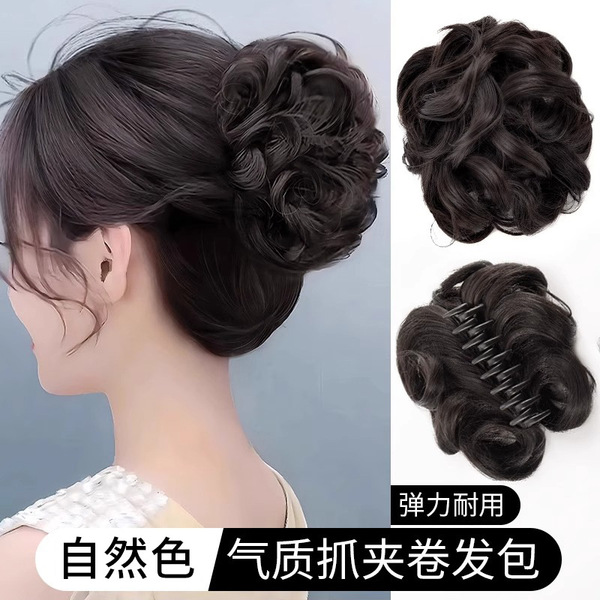 가발, 머리끈, 머리핀, 유럽 및 미국 가발 클립, 꽃봉오리 모양 헤어 액세서리, 모발 볼륨 증가, 크로스보더 가발