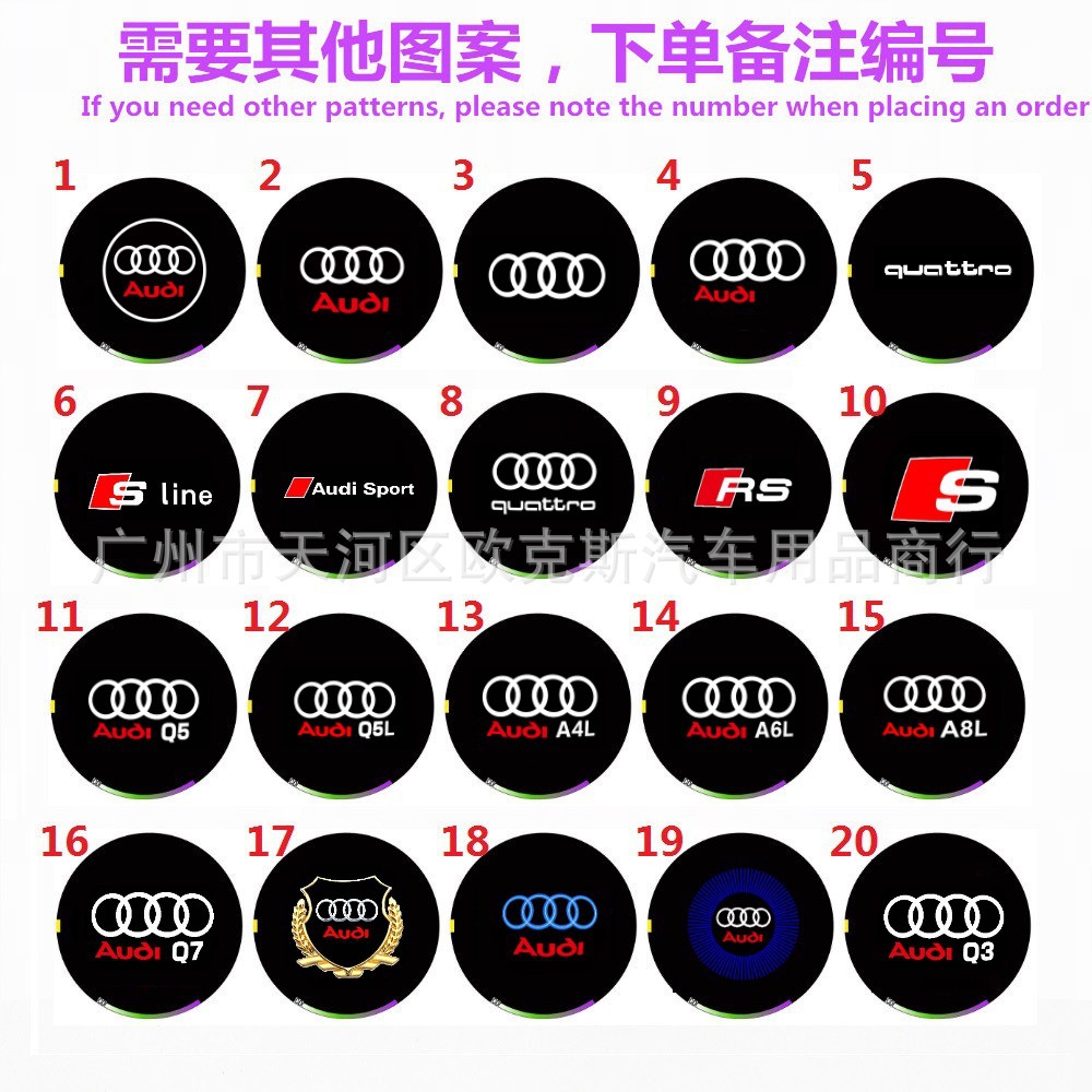 Suitable for Audi Welcome Light A6L A4L Q3 Q5 A5 Q7 A7 A3 Q5L Car Laser Projector Light