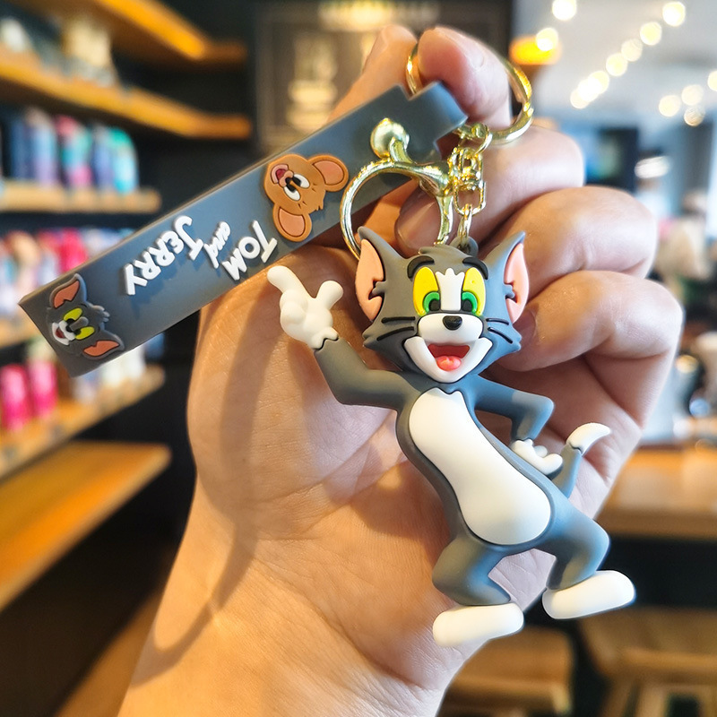 第3世代猫とネズミのキーホルダー クレーンゲームペンダント 大型トムキャットペンダント レディースキーホルダー ホームカップルモデル|undefined