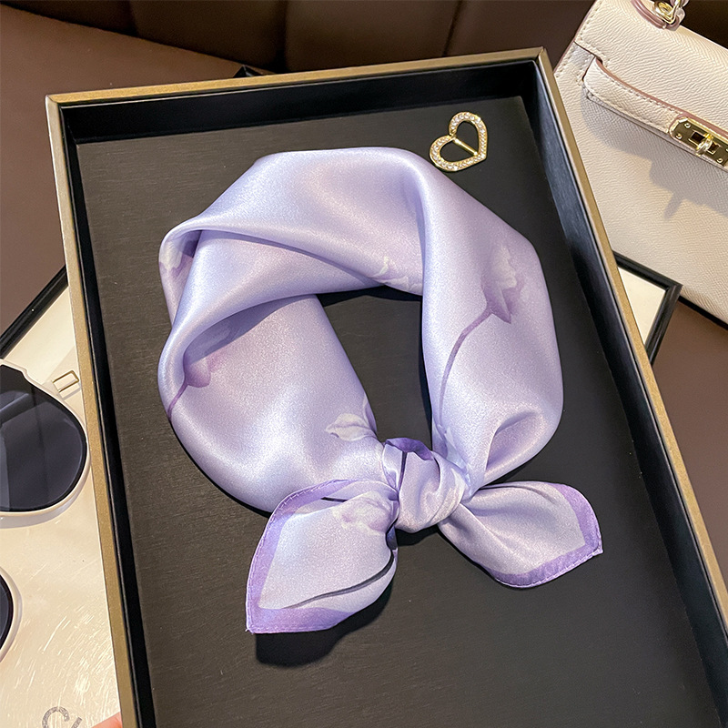 purple silk bandana purple silk bandana