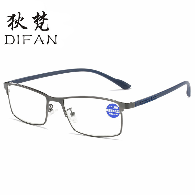New style metal frame anti-blue light reading glasses wholesale HD optical frame reading glasses for men and women