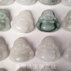天山翠观音佛挂件玉石吊坠佛公大肚佛玉石吊坠配饰饰品玉器批发