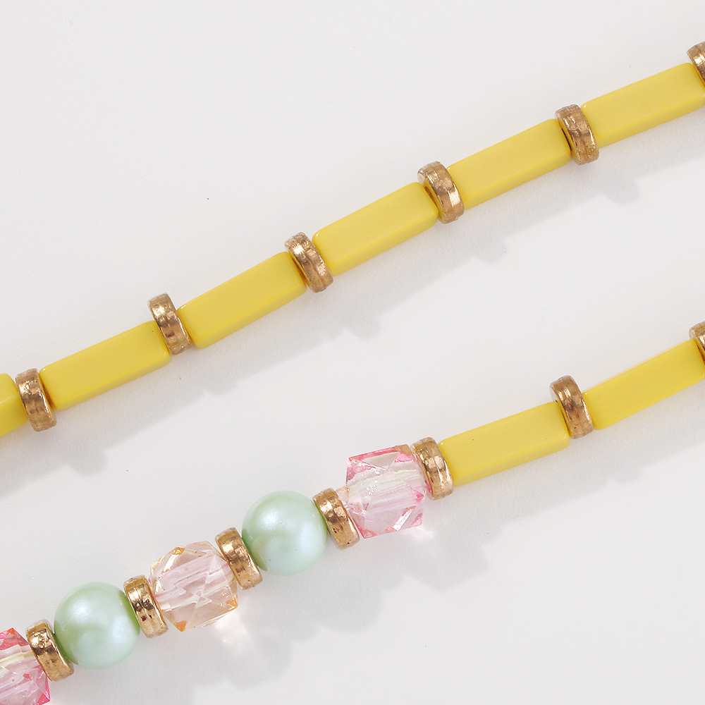 Retro bhmische Strassfarbe Miyuki Perlen geometrische Halskette Grohandel nihaojewelrypicture9