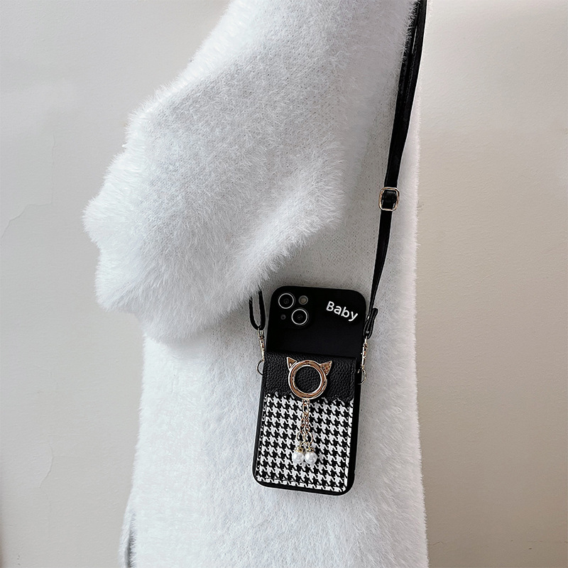 Protective Phone Case With Bow Lanyard For Iphone Models_voghion.com