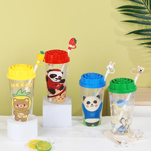 600ml��ͯ���ܱ����l ��ͨ��؈PS���ϱ��W��������ˮ��֭�����l