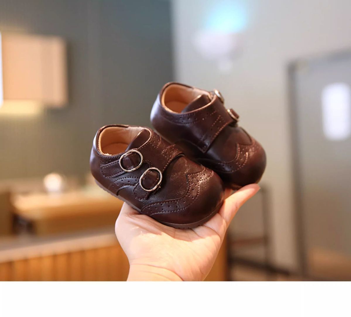 Schwarze Kinder Krabbelschuhe Aus Leder Mit Weicher Sohle_voghion.com