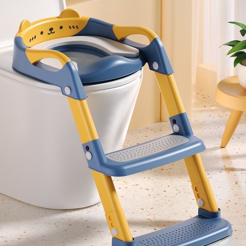 Children's Toilet Seat with Ladder and Footstool for Boys and Girls, Specialized for Infants and Toddlers