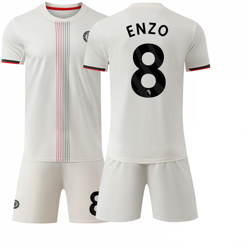 Camiseta de Fútbol de Chelsea 2526, Visitante, 17 Gana Chau, Club Chelsea, Número 10 Palmer, Camiseta de Fútbol Gana Chau