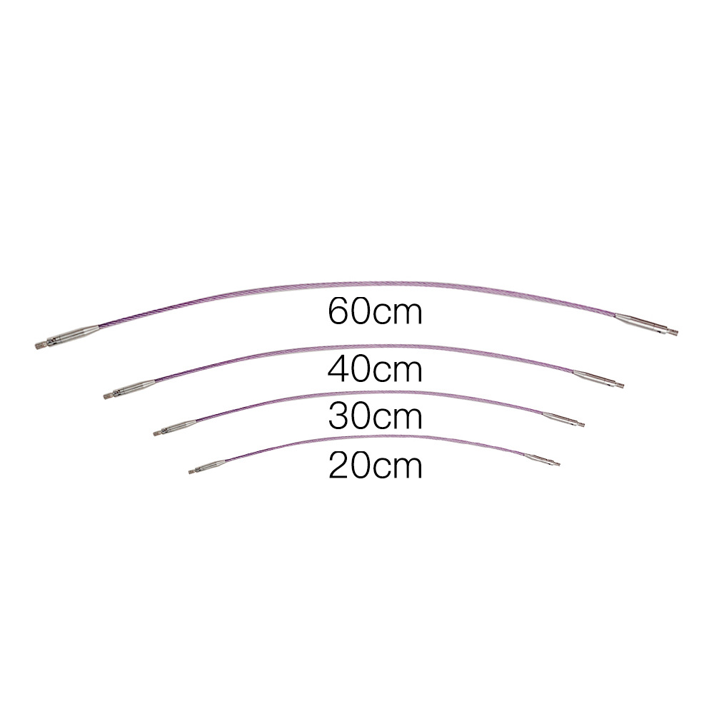 Herramientas de tejido transfronterizo aguja de anillo desmontable de ébano 8cm anillo corto traje de aguja 10 pares un conjunto de manga de PU