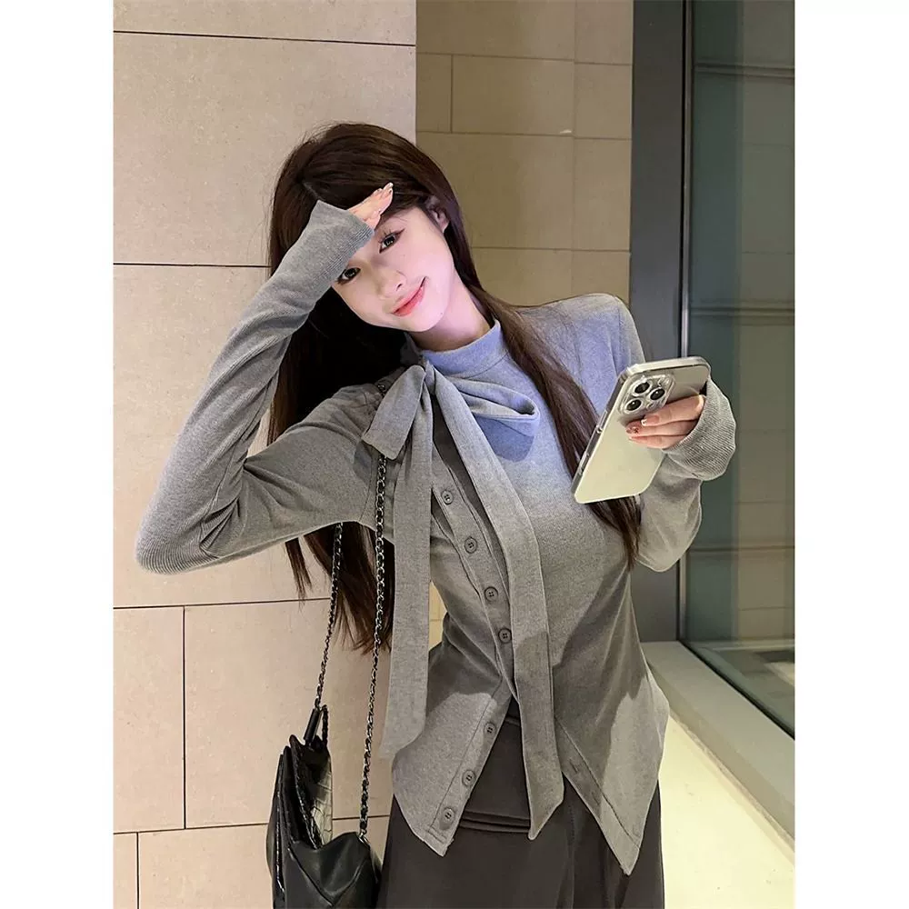 Трансграничный/темпераментный женский полувысокий воротник с длинными рукавами футболка с тонкими нитями