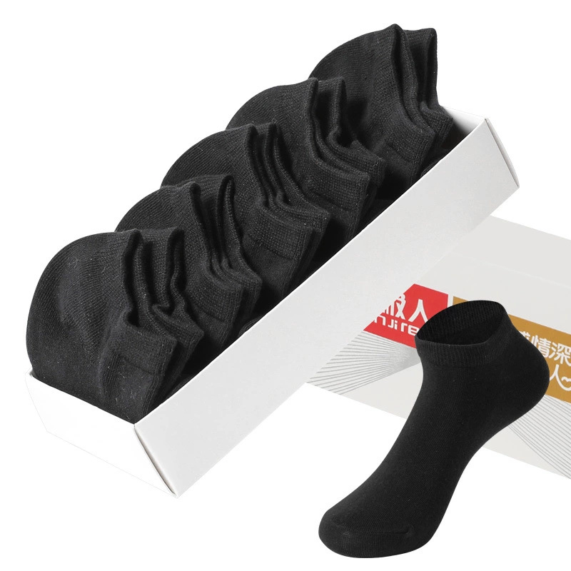 (Лодочка Носки) 5 пар темно-серого цвета