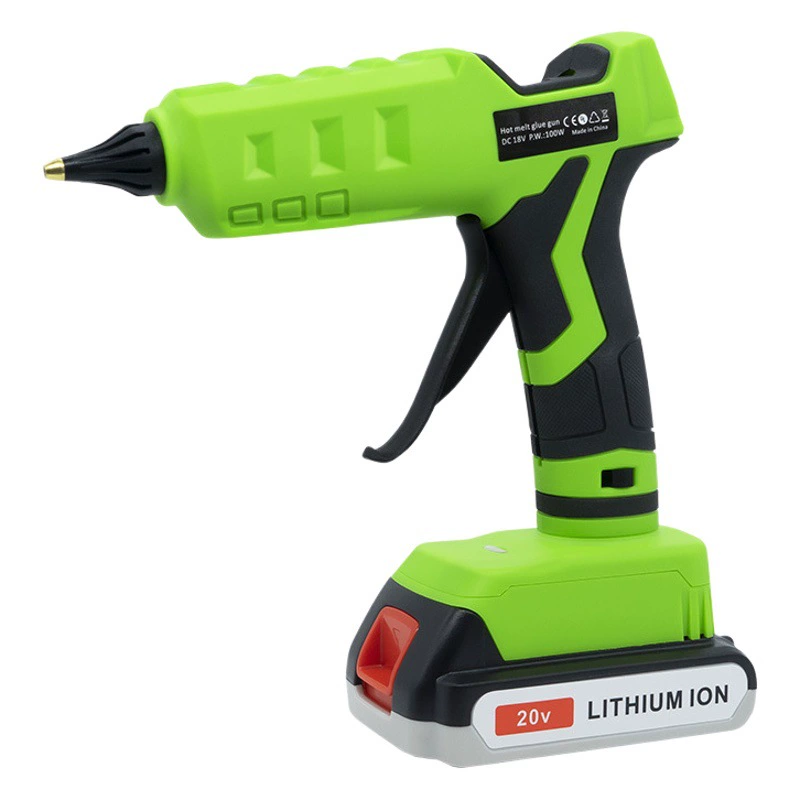 Большой пистолет для термоклея на литиевой батарее мощностью 100 Вт, совместимый с несколькими интерфейсами Makita Bosch Dayi Dewei Makita General