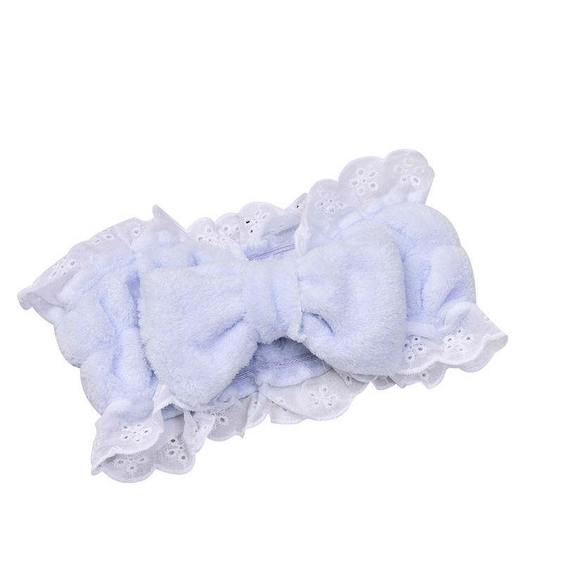 Japonés ins conejo encaje arco banda de pelo Internet celebridad lavado de cara tocado Casa de la muchacha de ala ancha diadema