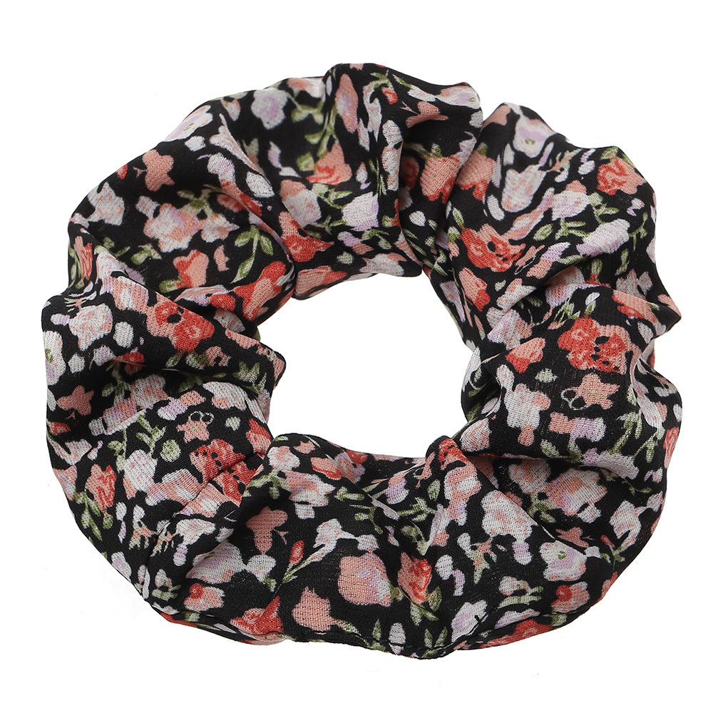 New Fashion Floral Diamond Ponytail Hair Scrunchies display picture 11