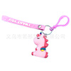 Cartoon keychain from soft rubber, pendant, doll, unicorn, Birthday gift, wholesale