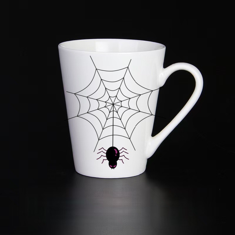 ソースファクトリーハロウィンカスタムセラミックカップ高価値クリエイティブ色釉マグホリデーギフトカップエルフカップ|undefined