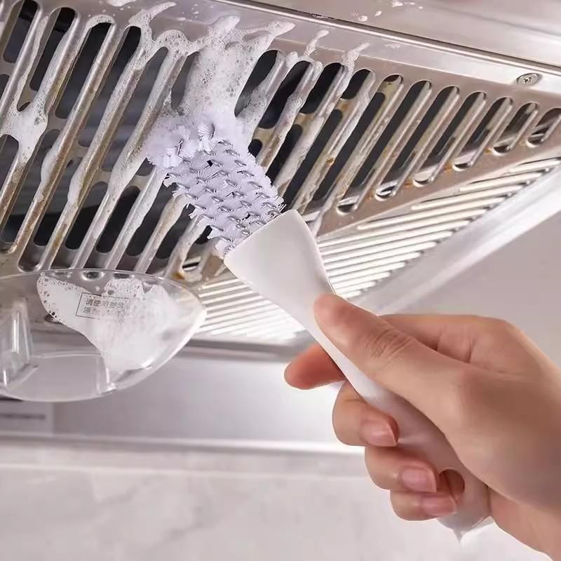 Range hood cleaning brush, crevice tool, steel brush with handle, for barbecue grills, sinks, stoves, to remove grease, simple household model Range hood cleaning brush, crevice tool, steel brush with handle, for barbecue grills, sinks, stoves, to remove grease, simple household model