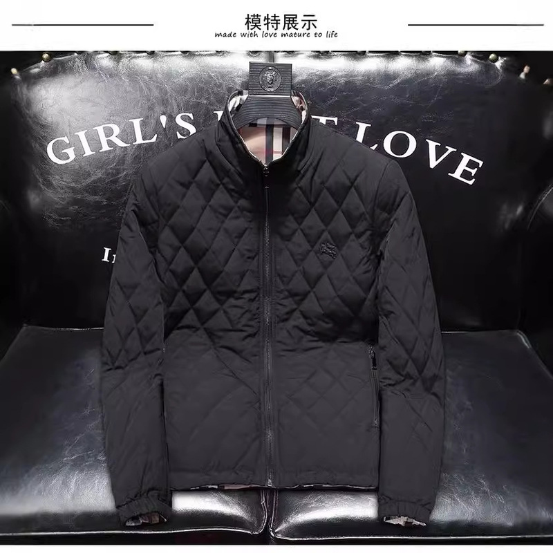 European Station Winter New Men's Cotton Coat Short Warm Trendy Brand Solid Color Jacket Men's Casual Winter Cotton Coat European Station Winter New Men's Cotton Coat Short Warm Trendy Brand Solid Color Jacket Men's Casual Winter Cotton Coat