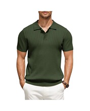 X 24246 Knitted Short Sleeve Polo Shirt Men ᘿ����IT��