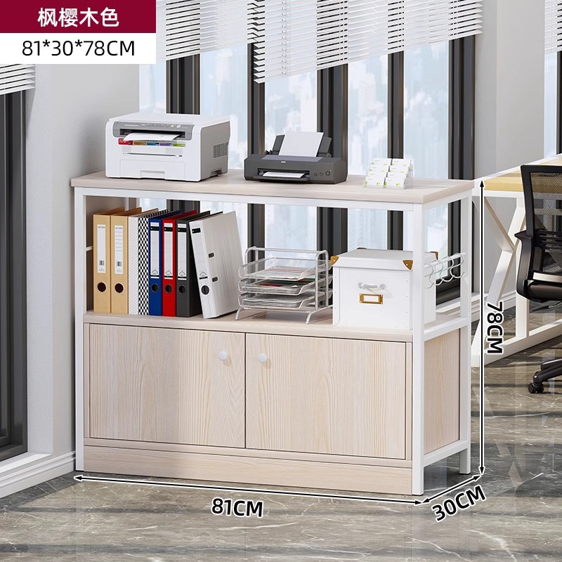 Estante de impresión estante de almacenamiento de hierro forjado estante de almacenamiento de piso multicapa estante de exhibición simple armario de oficina armario