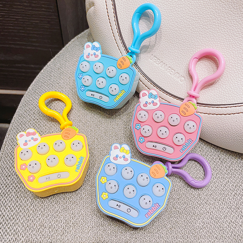 Rabbit Pattern Cute Rabbit Plastic Women's Bag Pendant Keychain