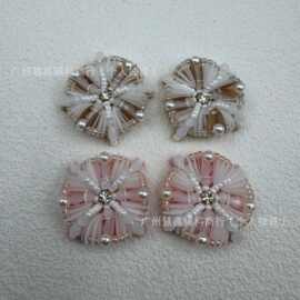 新款新中式女装手工diy串珠重工珠子饰品串珠服装服饰包包配饰品