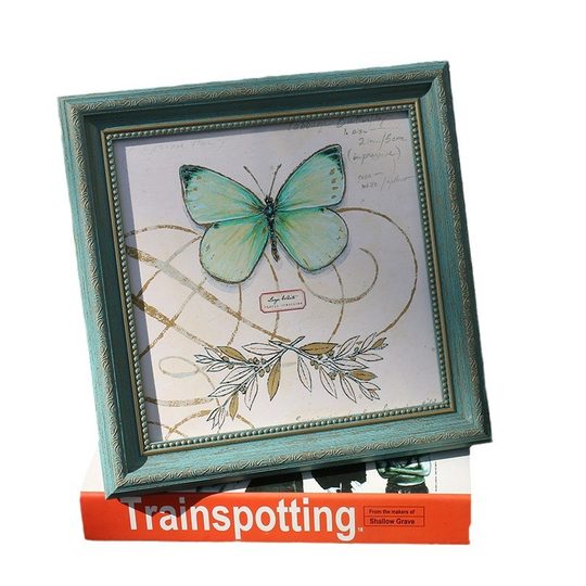 American-style photo frame retro picture frame photo frame square 6 inch 10 inch photo frame children's creative photo frame table