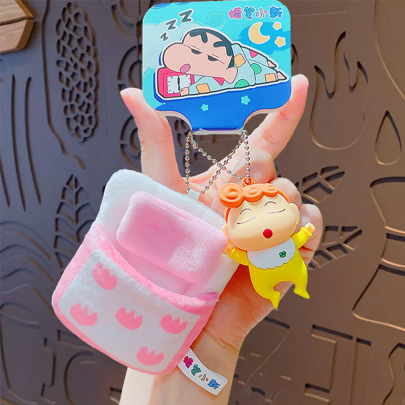 本物のクレヨンしんちゃんシリーズカラフルなキーホルダーかわいい漫画クリエイティブ学生スクールバッグペンダント小さなギフト卸売|undefined