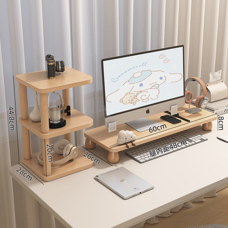 비스킷-로그컬러(60*20cm) + 3단수납선반