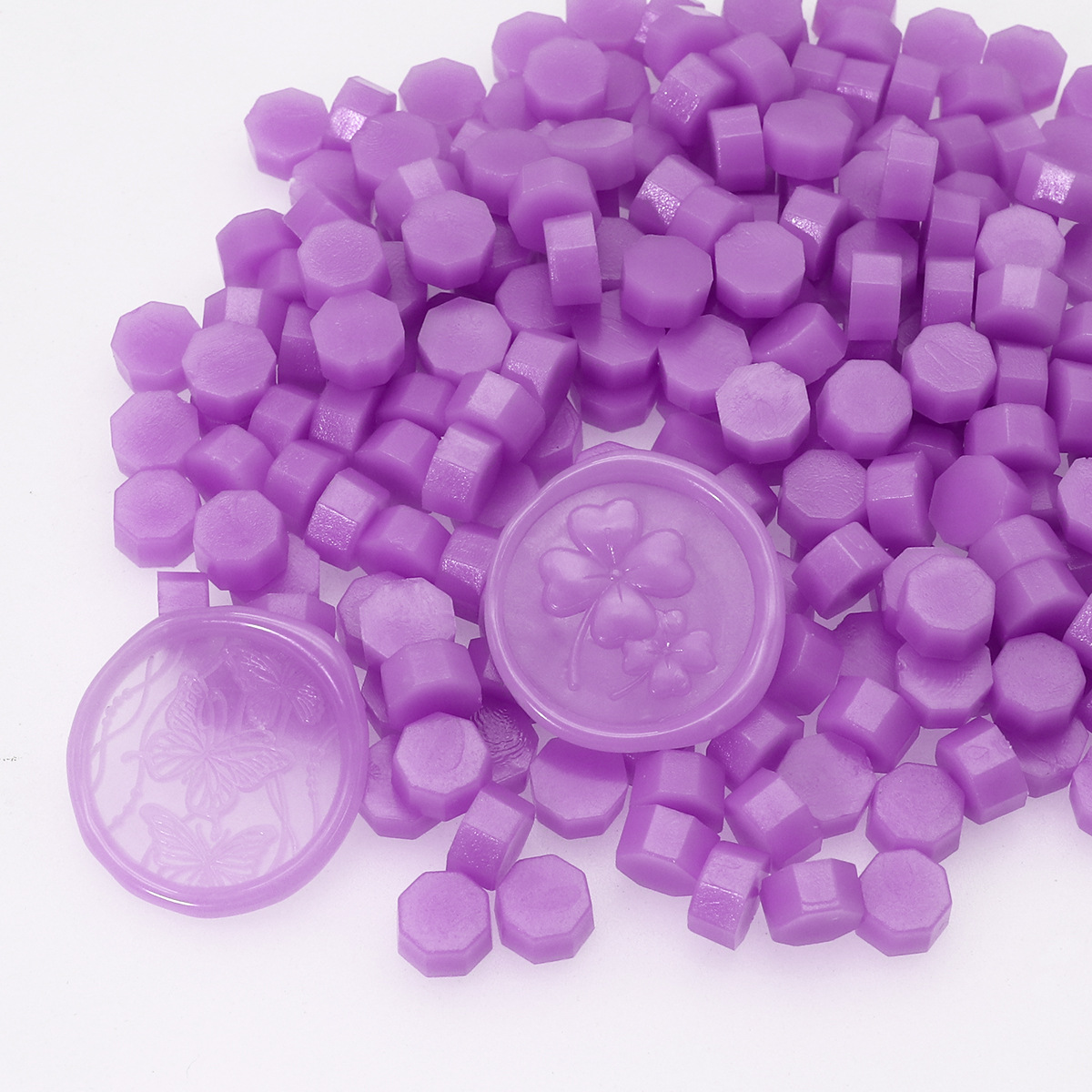 Perlas de cera de sellado octogonales Oucai, 500g, 131 colores, perlas de sellado de cera a granel, colores mixtos, baratas, perladas, una libra.