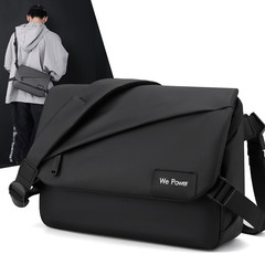 新型男性シンプル斜めショルダーバッグファッションシングル肩男性カバン大容量防水郵便バッグビジネスブリーフケース