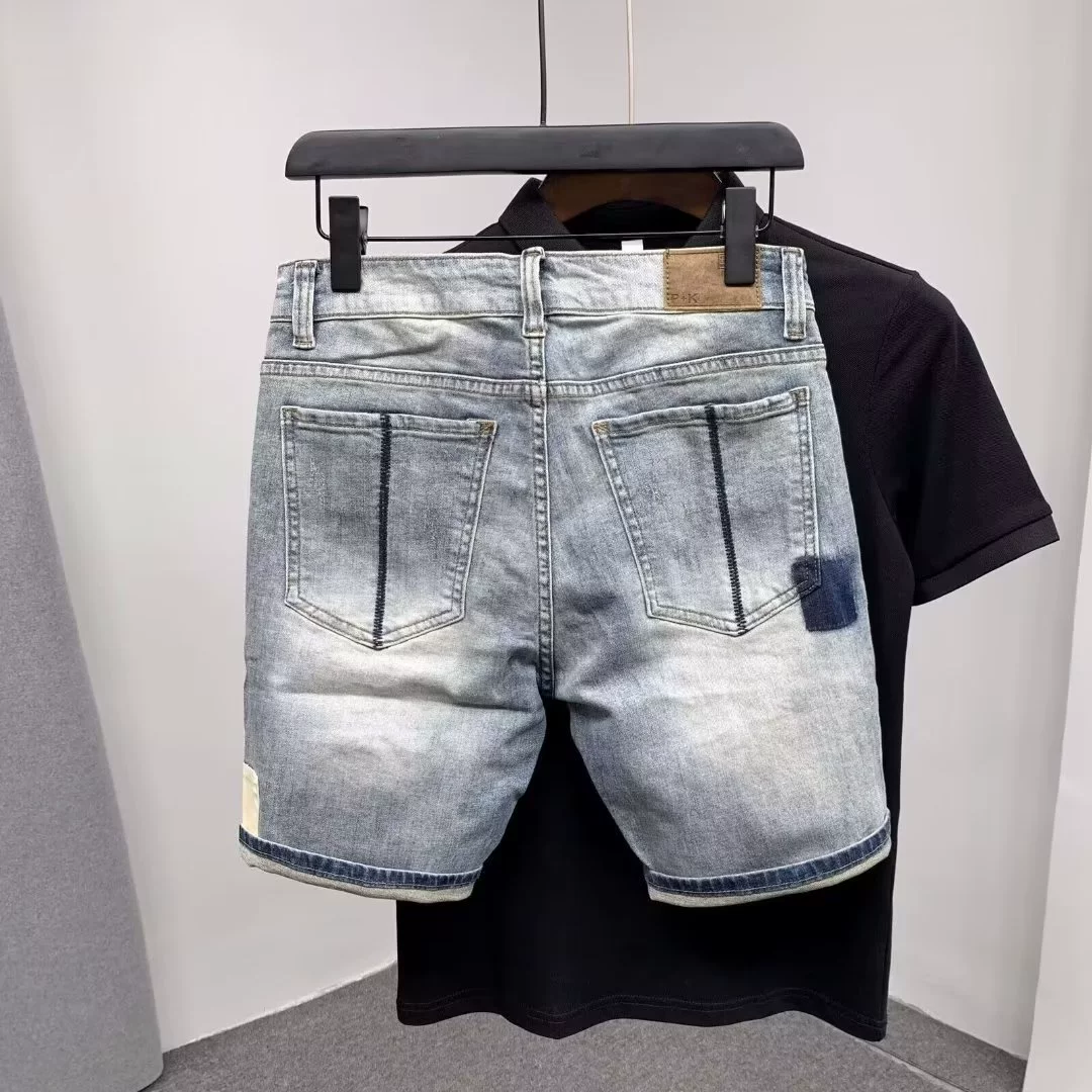 Летняя ретро джинсовая юбка, шорты, эластичные брюки, Slim fit