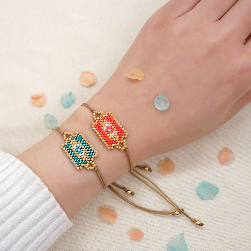 new retro ethnic style miyuki beads woven geometric braceletpicture1