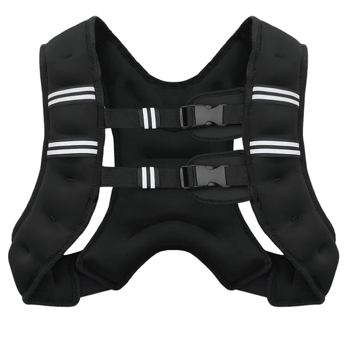 Carga de peso chaleco de entrenamiento de acondicionamiento físico hombre y mujer portátil bolsa de arena chaleco de arena rayas reflectantes chaleco de peso
