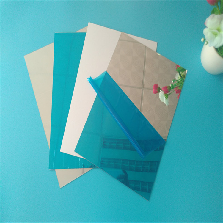 源头厂家现货出 PC背胶镜 PC反射镜 PC半反射镜片 电镀PC镜片